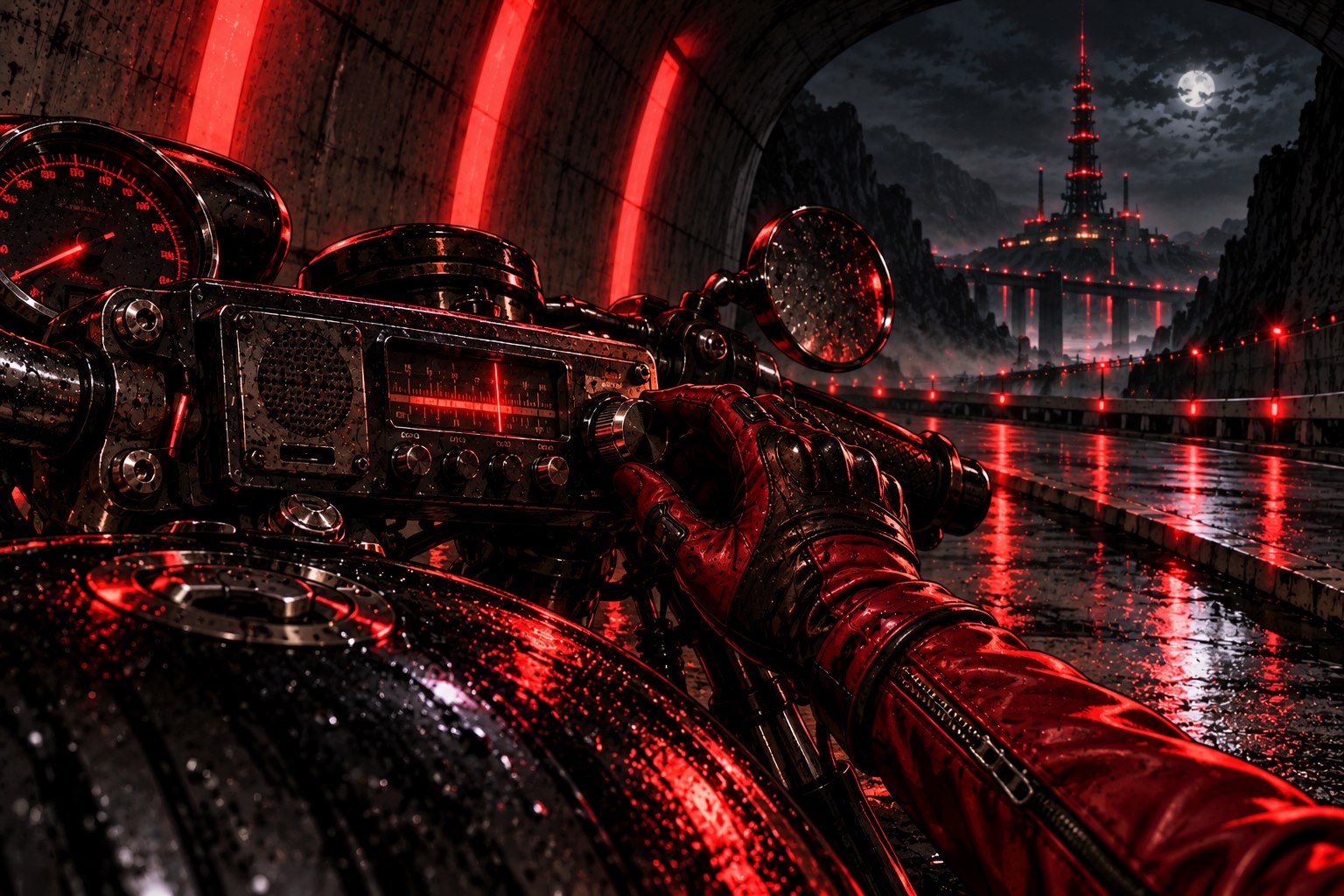 A voice on the redline — original animation concept art