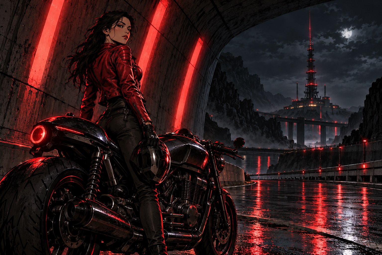Redline Echo — original animation concept art